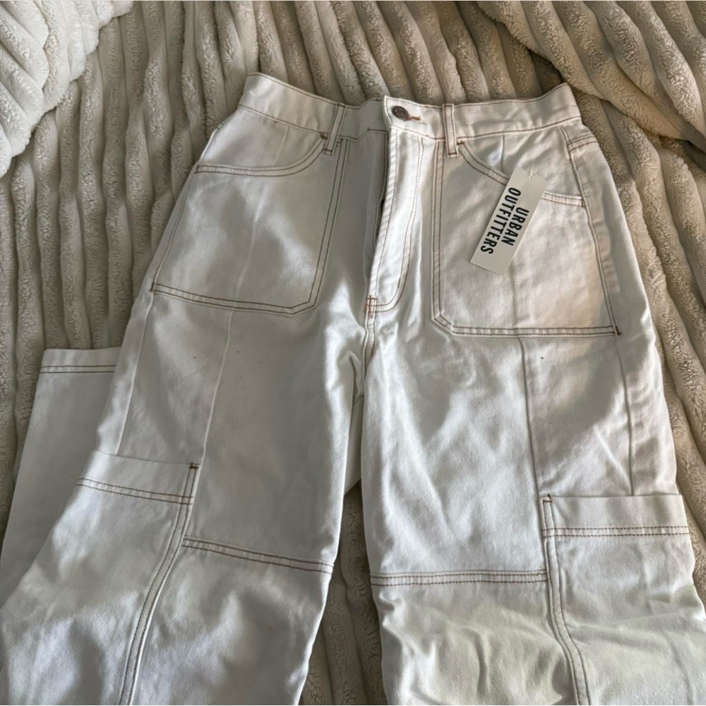 Urban Outfitters White Cargos